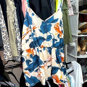 baby doll floral tank top